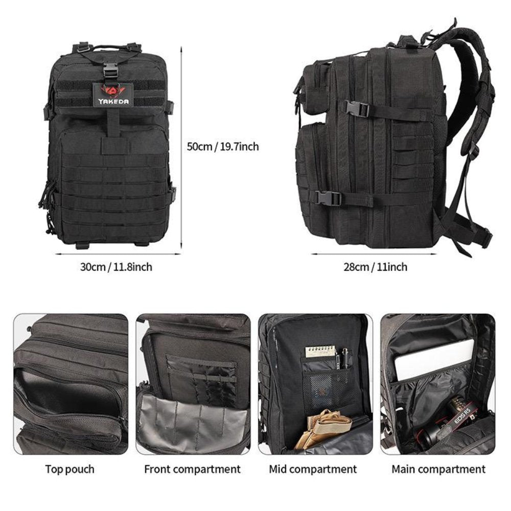 42L Tactical Camping/Hiking Backpack Bag with USA Patch